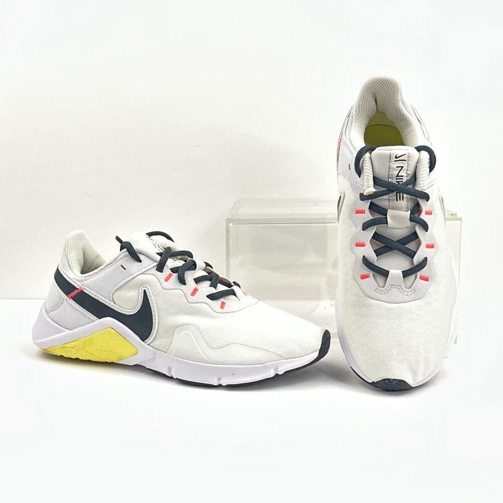 Nike Legend Essential 2 Shoes Womens 6 White Running Gym Sneakers CQ9545-107